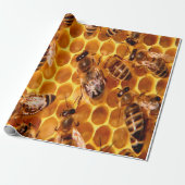 Honey Bee Print Geschenkpapier (Ungerollt)