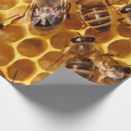 Honey Bee Print Geschenkpapier (Ecke)
