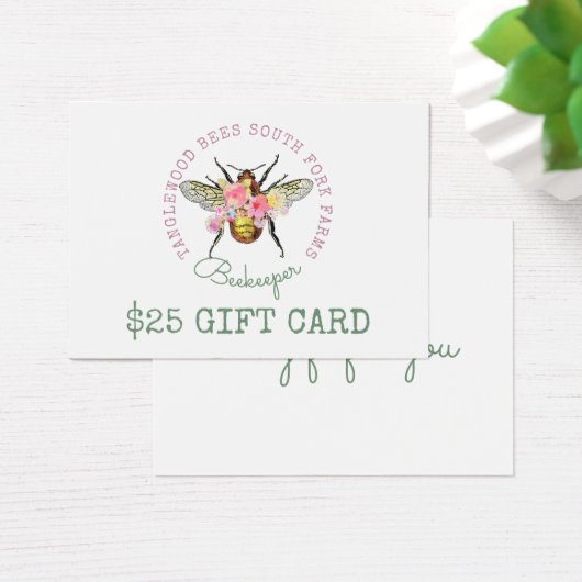 Honey Bee Products Geschenkgutschein (Schreibtisch)