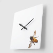 Honey Bee Quadratische Wanduhr (Winkel)