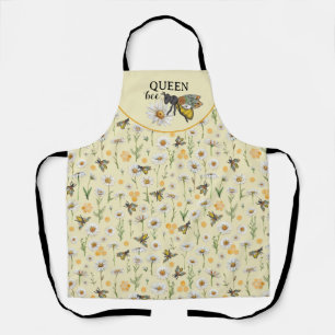 Honey Bee Queen Bee Floral Schürze   Honeycomb Bab