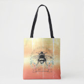 Honey Bee Quote Illustriert Graphic Tasche (Vorderseite)