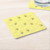 Honey Bee Rechteckiger Pappuntersetzer (angewinkelt)