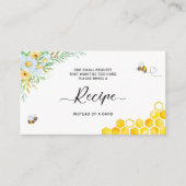 Honey Bee Recipe Anfrage Begleitkarte (Vorderseite)