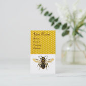 HONEY BEE RED BEEKEEPER RED WAX SIEGEL MONOGRAM VISITENKARTE (Stehend Vorderseite)