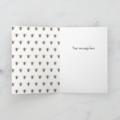 Honey Bee Rettete die Bienen-Script-Blume Karte (Innenseite)
