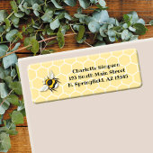 Honey Bee Return Address Label