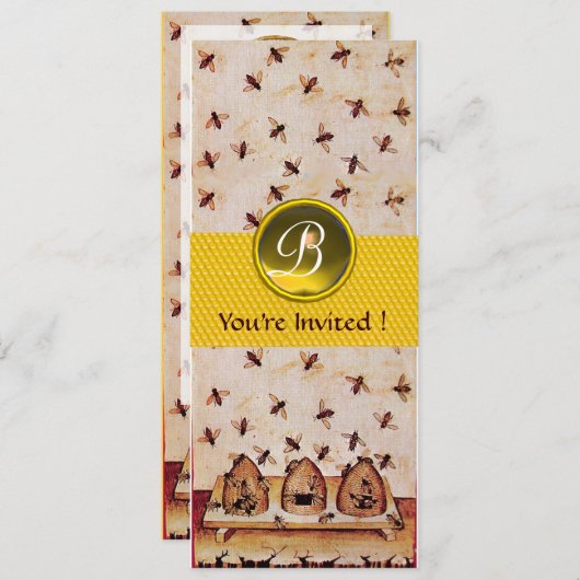 HONEY BEE,RINDFLEISCH EINLADUNG (Vorne/Hinten)