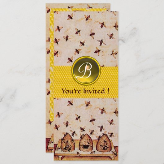 HONEY BEE,RINDFLEISCH EINLADUNG (Vorne/Hinten)