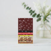 HONEY BEE, RINGE, rot Visitenkarte (Stehend Vorderseite)