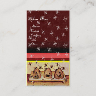 HONEY BEE, RINGE, rot Visitenkarte