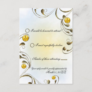 Honey Bee RSVP Karte