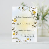 Honey Bee RSVP Karte (Stehend Vorderseite)