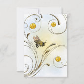 Honey Bee RSVP Karte (Rückseite)