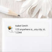 Honey Bee Rücksendeadresse Sticker (Insitu)