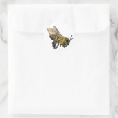 Honey Bee Runder Aufkleber (Tasche)