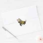 Honey Bee Runder Aufkleber (Umschlag)