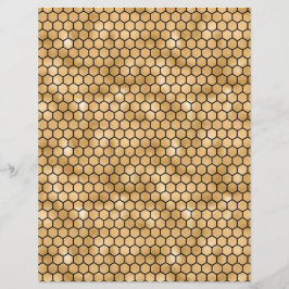 Honey Bee Scrapbook Paper Sheet