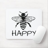 Honey Bee/ Sei glücklich Mousepad (Mit Mouse)