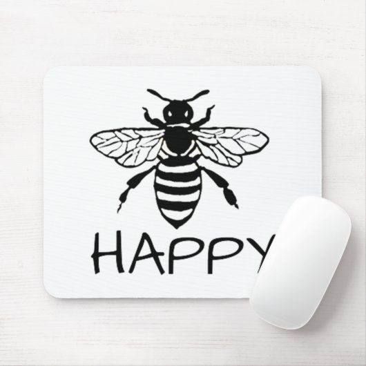 Honey Bee/ Sei glücklich Mousepad (Mit Mouse)