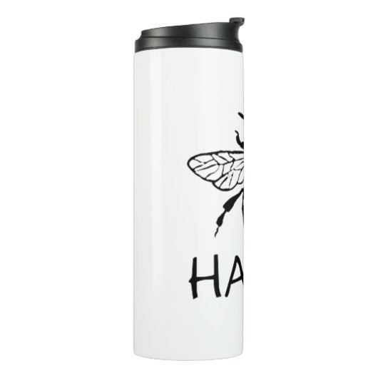 Honey Bee/ Sei glücklich Thermosbecher (Nach links gedreht)