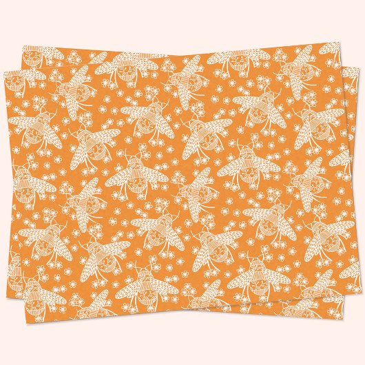 Honey Bee Seidenpapier