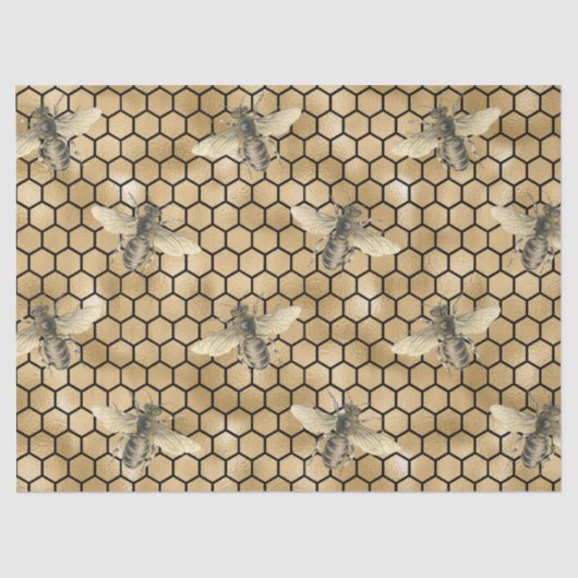 Honey Bee Series Design 9 Tissue Paper Seidenpapier (Vorderseite)