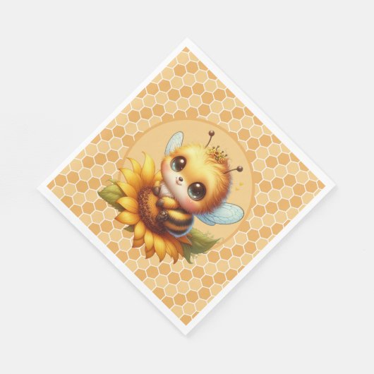 Honey Bee Serviette (Ecke)