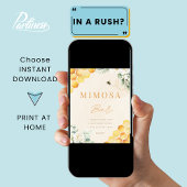 Honey Bee Shower Mimosa Bar Tabletop Schild Poster