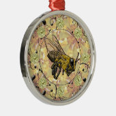 Honey Bee Silbernes Ornament (Rechts)