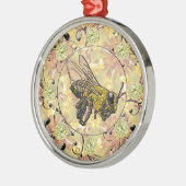 Honey Bee Silbernes Ornament (Links)