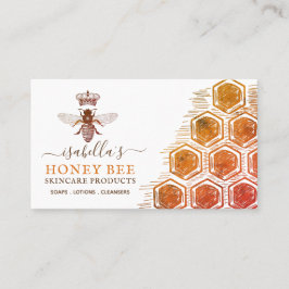 Honey Bee Skincare Amber Products Business Card Visitenkarte