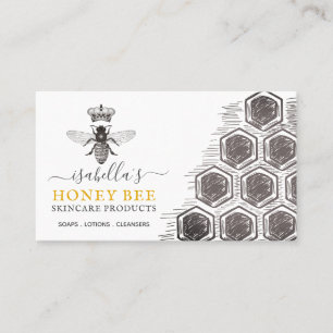 Honey Bee Skincare Products Business Card Visitenkarte