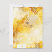 Honey Bee | Sonnenblume Bee Baby Dusche Einladung (Rückseite)