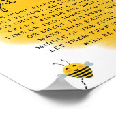 Honey Bee Spate Night Diapers Baby Dusche Schild (Ecke)