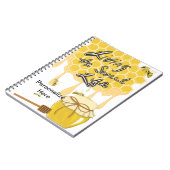 Honey Bee Spiral Foto Notebook Notizblock (Linke Seite)