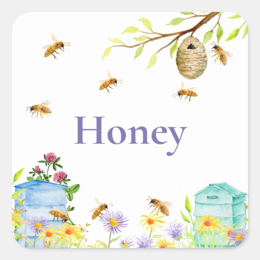 Honey Bee Sticker (Vorderseite)