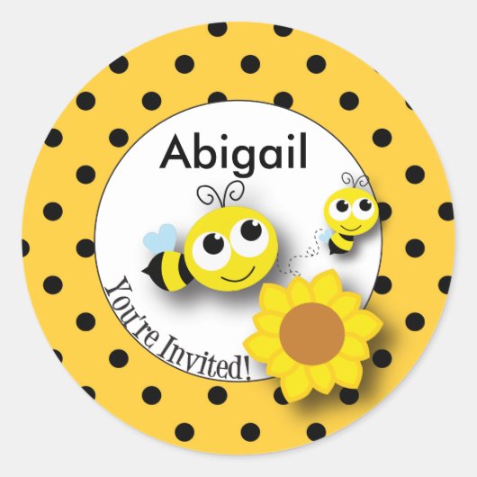 Honey Bee Sticker (Vorderseite)