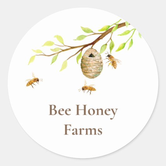 Honey Bee Sticker (Vorderseite)
