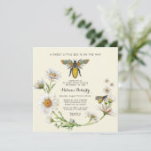 Honey Bee Sweet Little Honey Baby Dusche Einladung (Stehend Vorderseite)