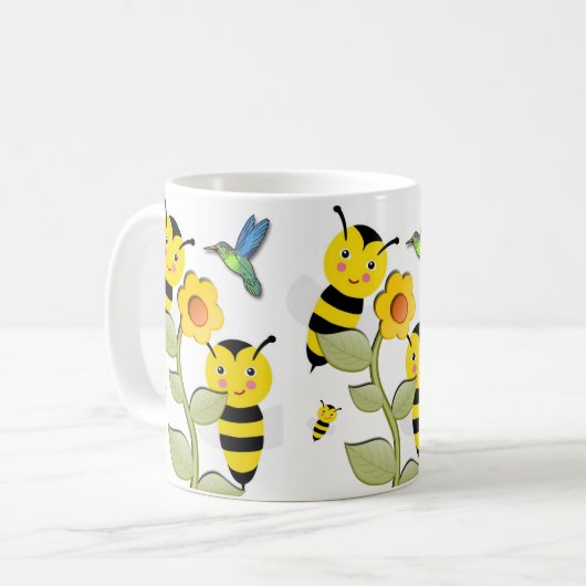 Honey Bee Tasse (Vorderseite Links)