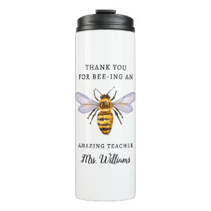 Honey Bee Teacher Wertungsname Thermosbecher