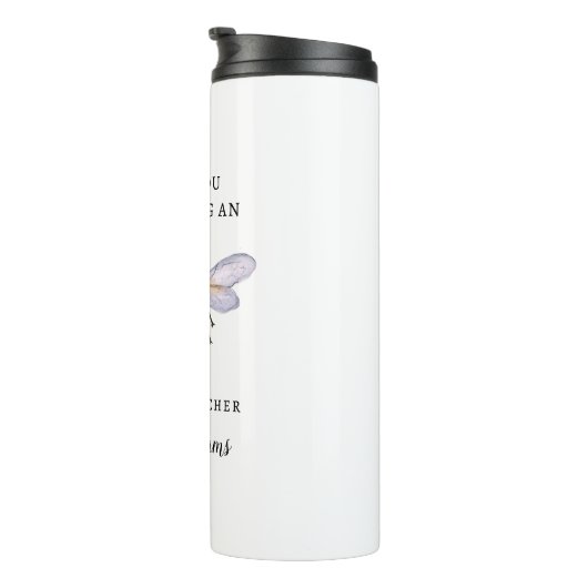 Honey Bee Teacher Wertungsname Thermosbecher (Nach rechts gedreht)