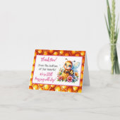 Honey Bee Thema Girl's Baby Shower Danke (Vorderseite)