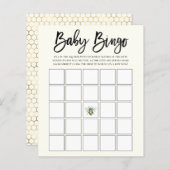 Honey Bee Theme Baby Bingo Game (Vorne/Hinten)