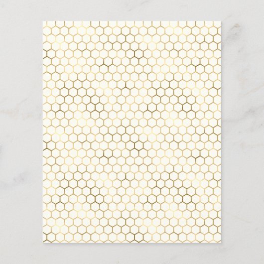 Honey Bee Theme Baby Bingo Game (Rückseite)