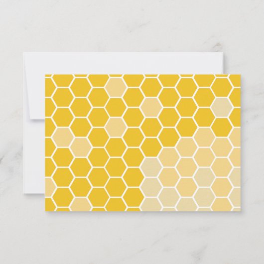 Honey Bee Theme Baby Dusche Danke Karten (Rückseite)