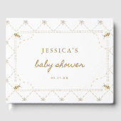 Honey Bee Theme Baby Shower Gästebuch (Vorderseite)