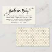 Honey Bee Theme Book Request Enclosure Card Platzkarte (Vorne/Hinten)