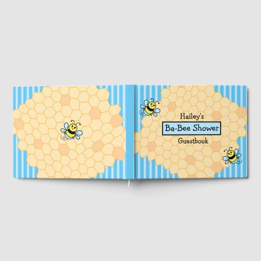 Honey Bee Themed Baby Dusche Gästebuch (Voll)